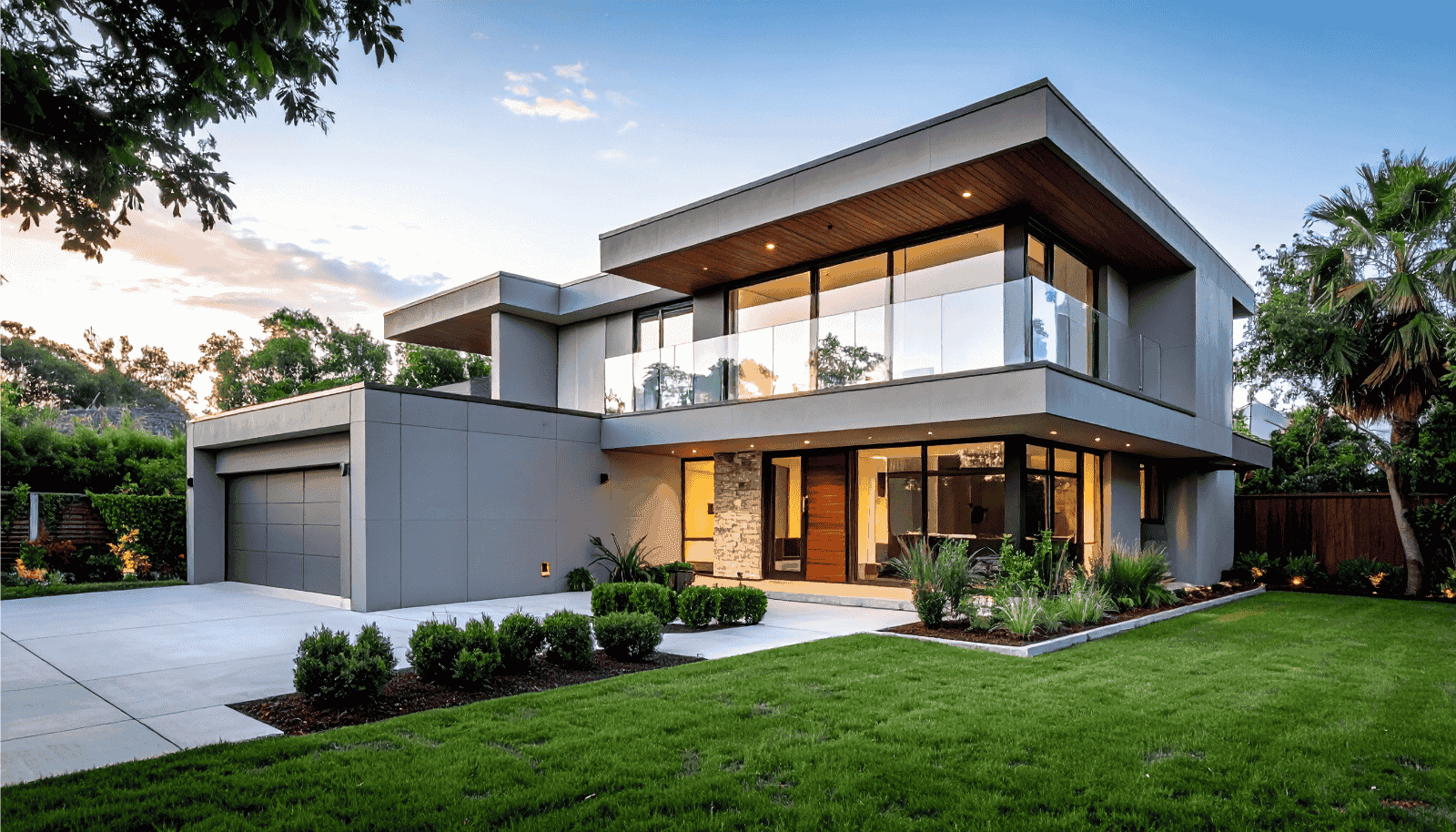 Rumah modern hasil pembangunan GBM